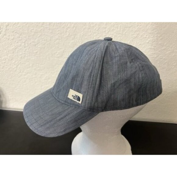 Women The North Face Strapback Adjustable Hat Cap Baseball Outdoors Hike Blue - Picture 2 of 8